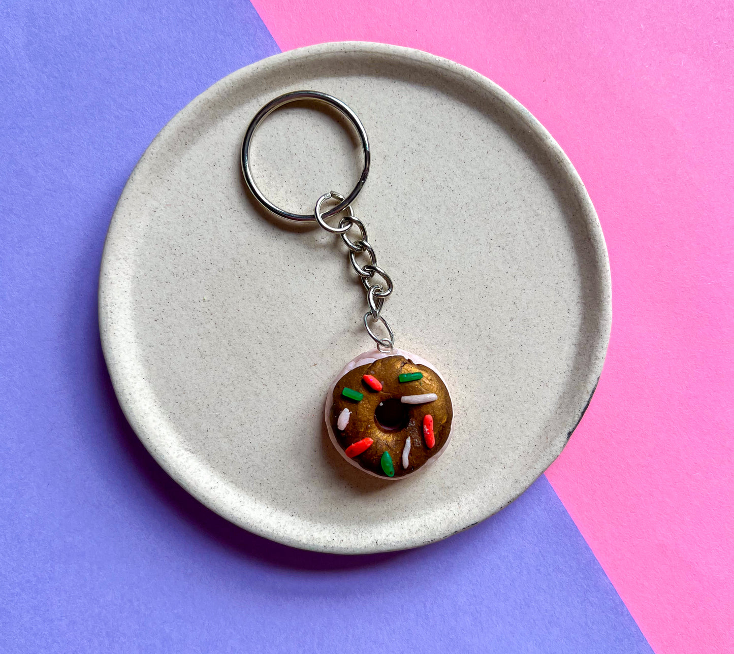 Donut Keychain