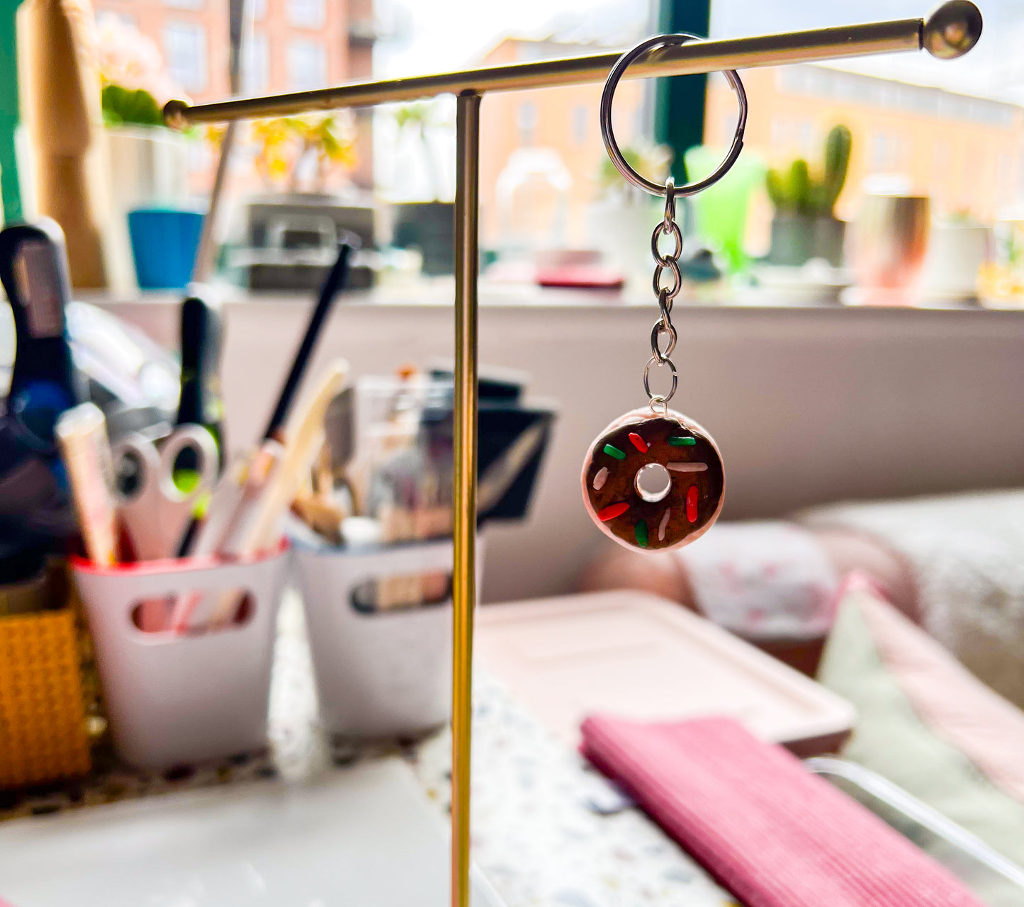Donut Keychain
