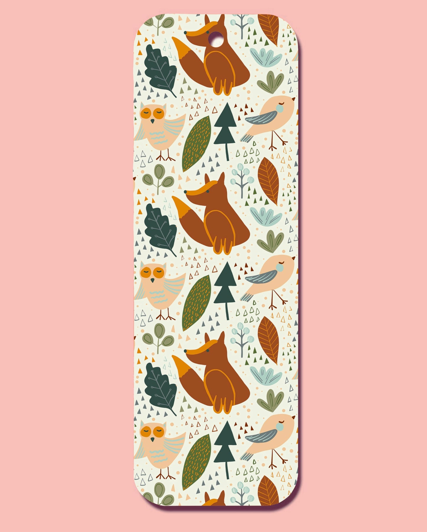 Wild Animals Pattern Bookmark