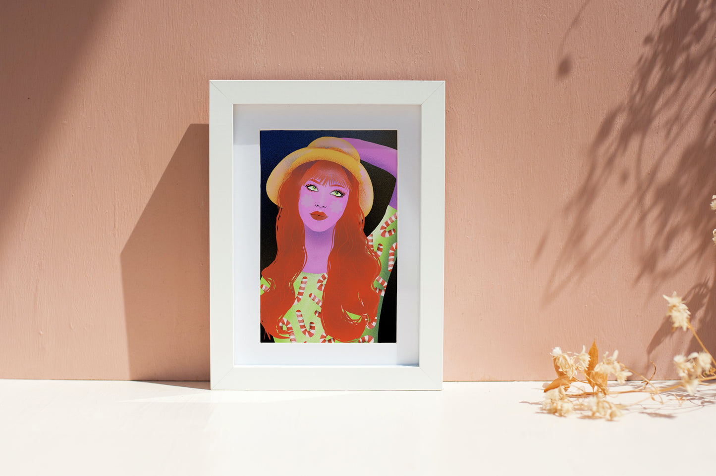 Girl with a Hat Print