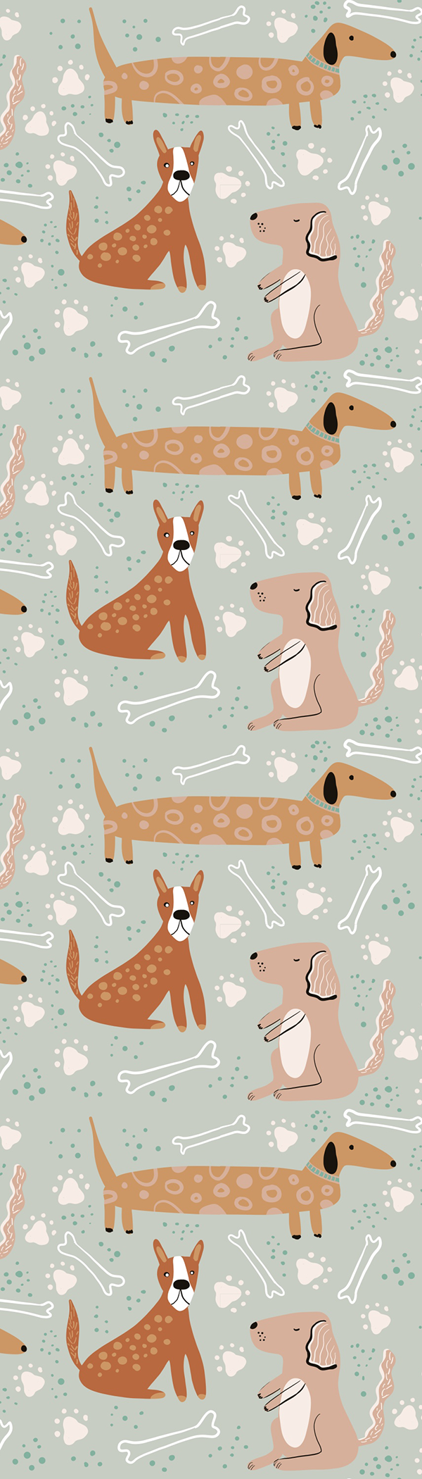 Dog Pattern Bookmark