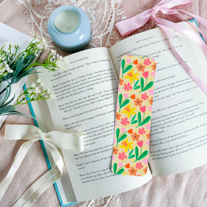 Spring Flower Pattern Bookmark