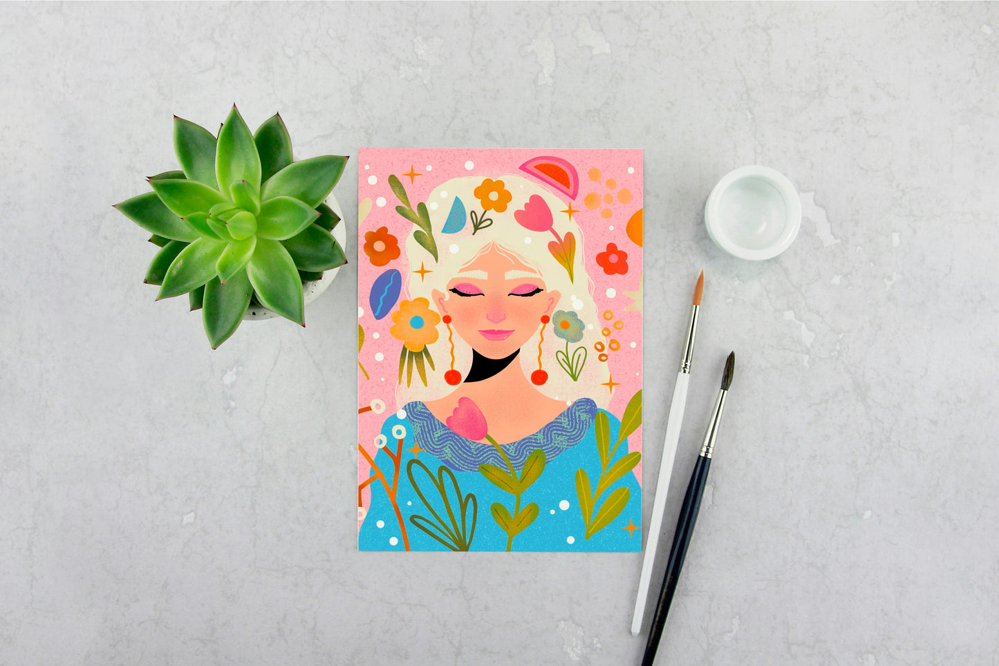 Flower Girl Print