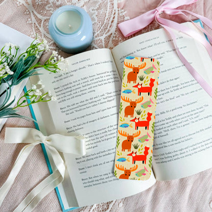 Moose Fox Pattern Bookmark