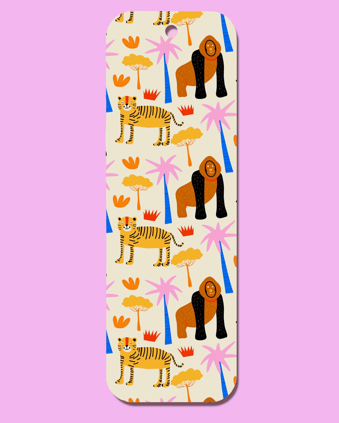 Gorilla Leopard Pattern Bookmark