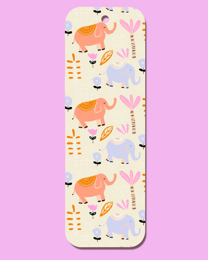 Elephant Pattern Bookmark