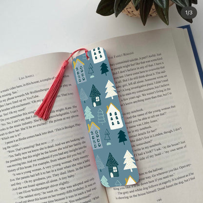 House Tree Pattern Bookmark